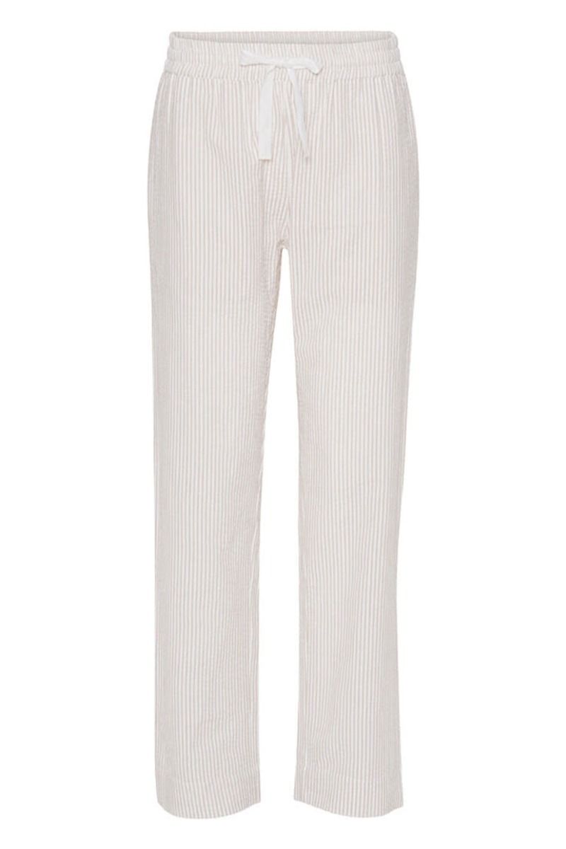 Basic Apparel - Nattøj - Juna PJ Pants - Feather Grey/Whisper White