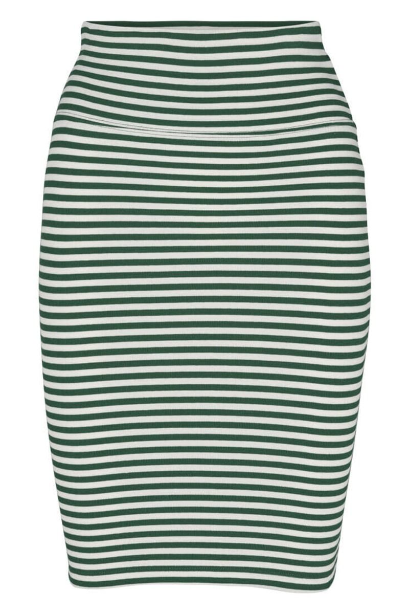 Basic Apparel - Nederdel - Ludmilla Short Skirt - Eden/Whisper White 