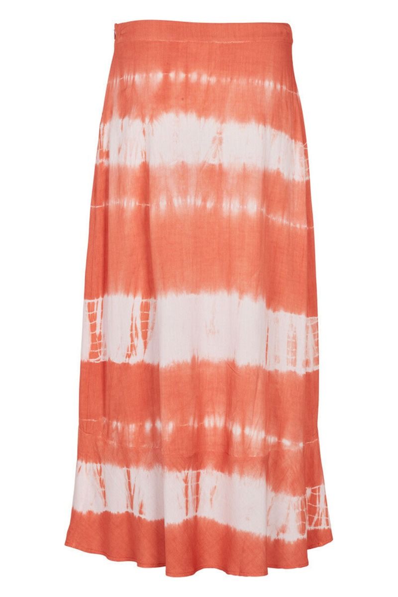 Basic Apparel - Nederdel - Orchid Skirt - Tie Dye Dusted Clay/Pink Chalk