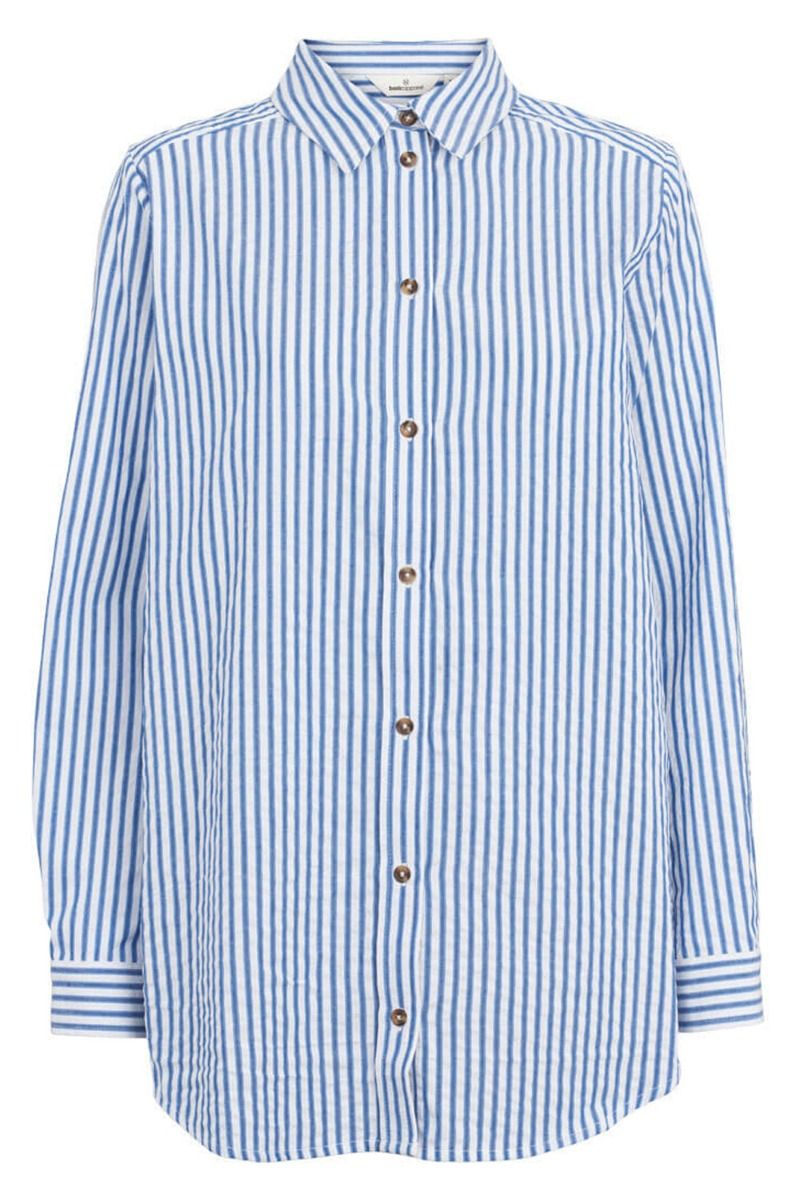 Basic Apparel - Skjorte - Anisse Shirt - Limoges/Bright White