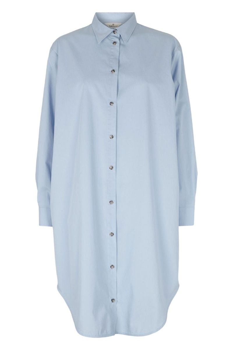 Basic Apparel - Skjorte - Vilde Loose Shirt Dress - Cashmere blue