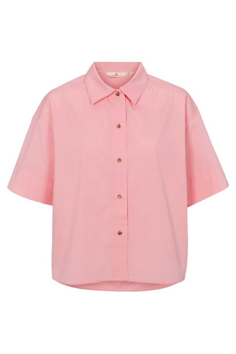 Basic Apparel - Skjorte - Vilde SS Shirt - Pink Nectar