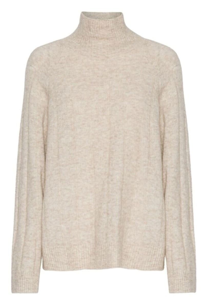 Basic Apparel - Strik - Claudine High Neck - Brazilian Sand