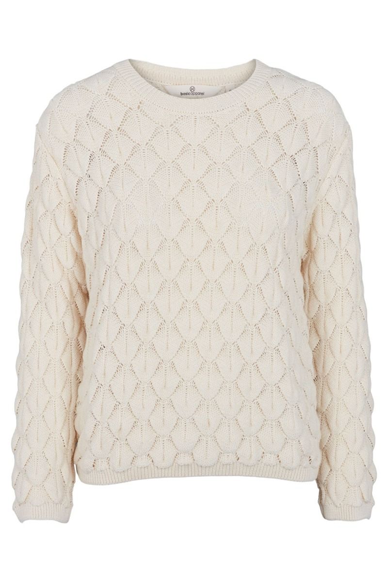 Basic Apparel - Strik - Milla Sweater - Whisper White