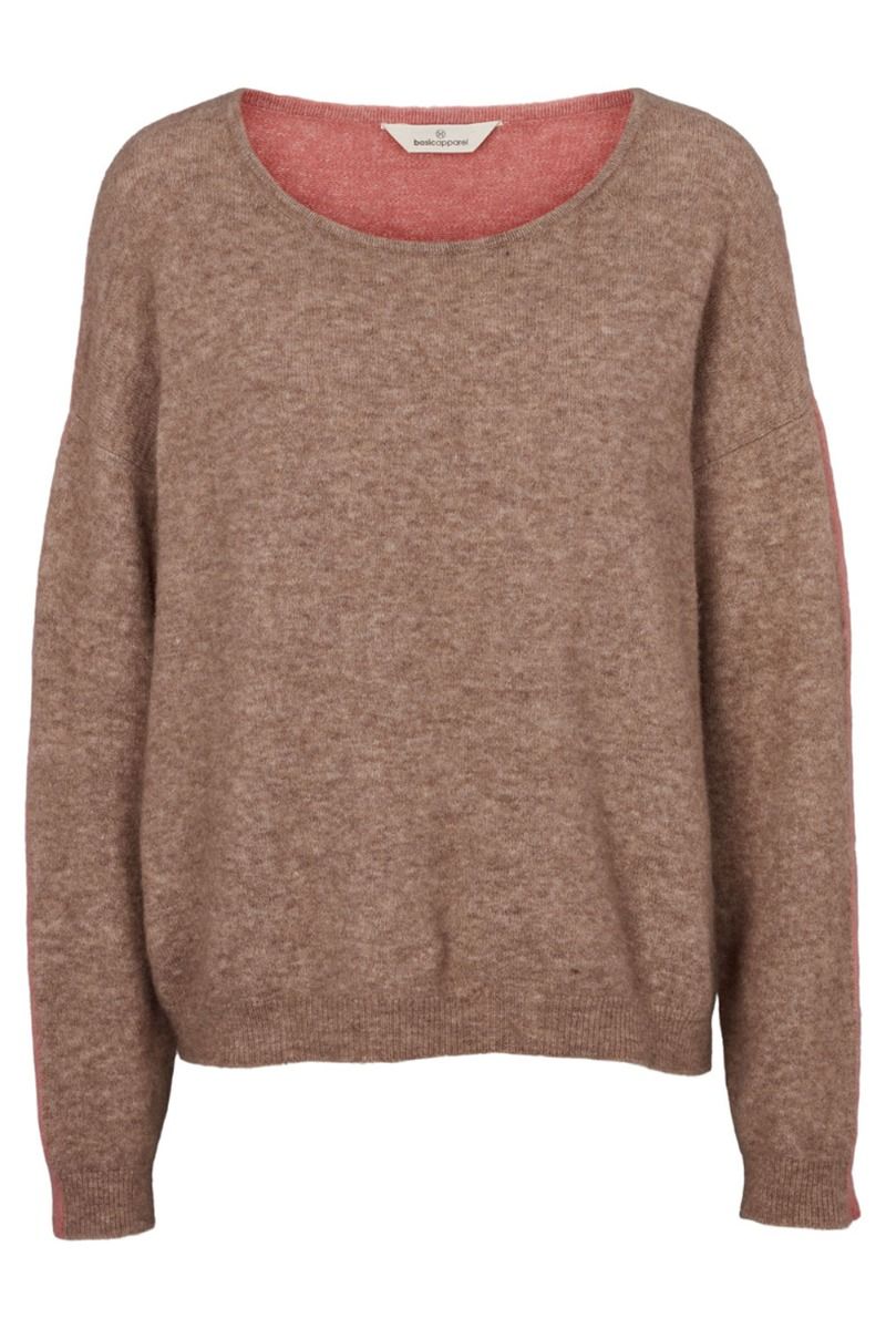 Basic Apparel - Strik - T. Claudine Twoside Scoop Neck - Amphora/Cameo