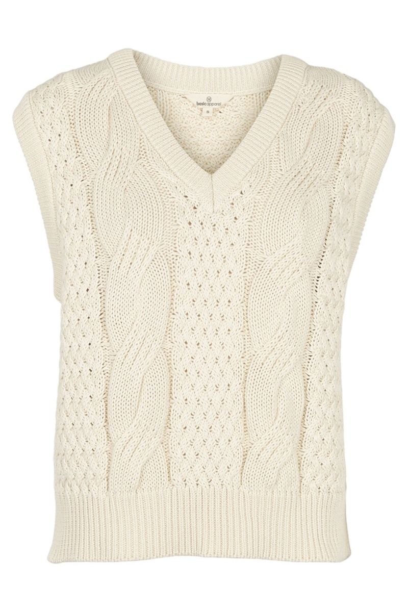 Basic Apparel - Vest - Gina Vest - Whisper White