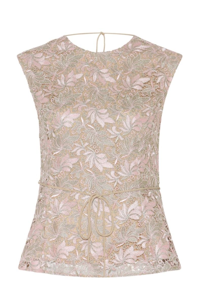 Bruuns Bazaar - Top - Adonida BB Oriia Blouse - Rose Gold Flower