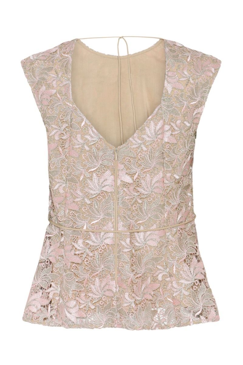 Bruuns Bazaar - Top - Adonida BB Oriia Blouse - Rose Gold Flower