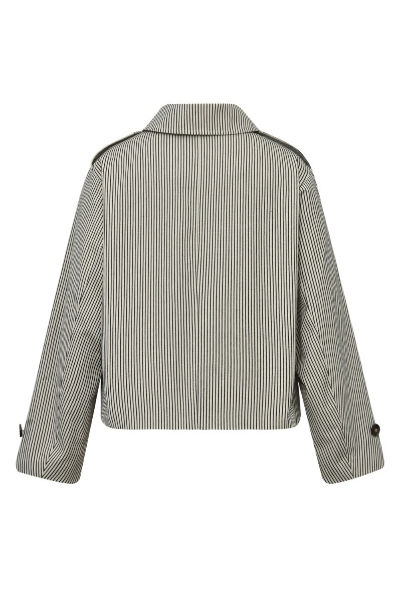 Global Funk - Jakke - Becker-M - Black Beige Stripe