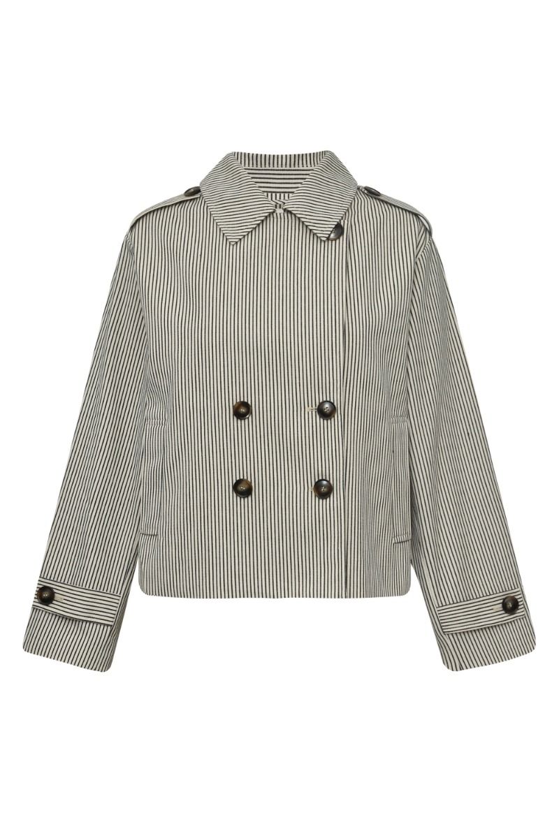 Global Funk - Jakke - Becker-M - Black Beige Stripe