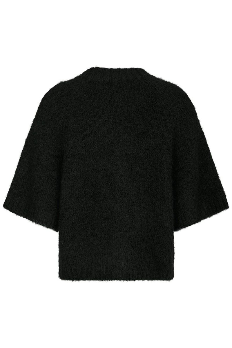 Neo Noir - Cardigan - Benuta Fluffy Knit Cardigan - Black