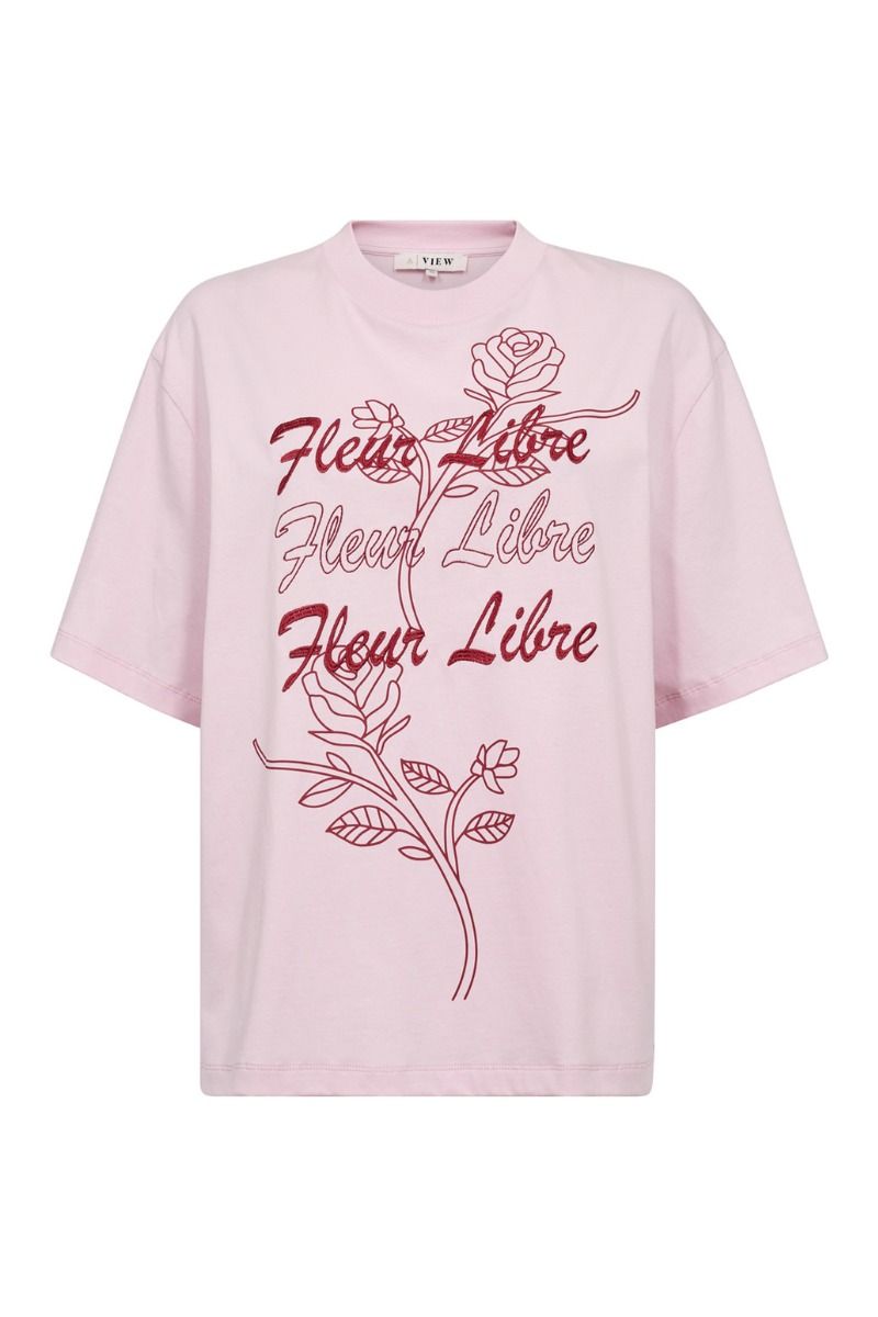 A-View - T-shirt - Best Libre Tee - Rose/Red