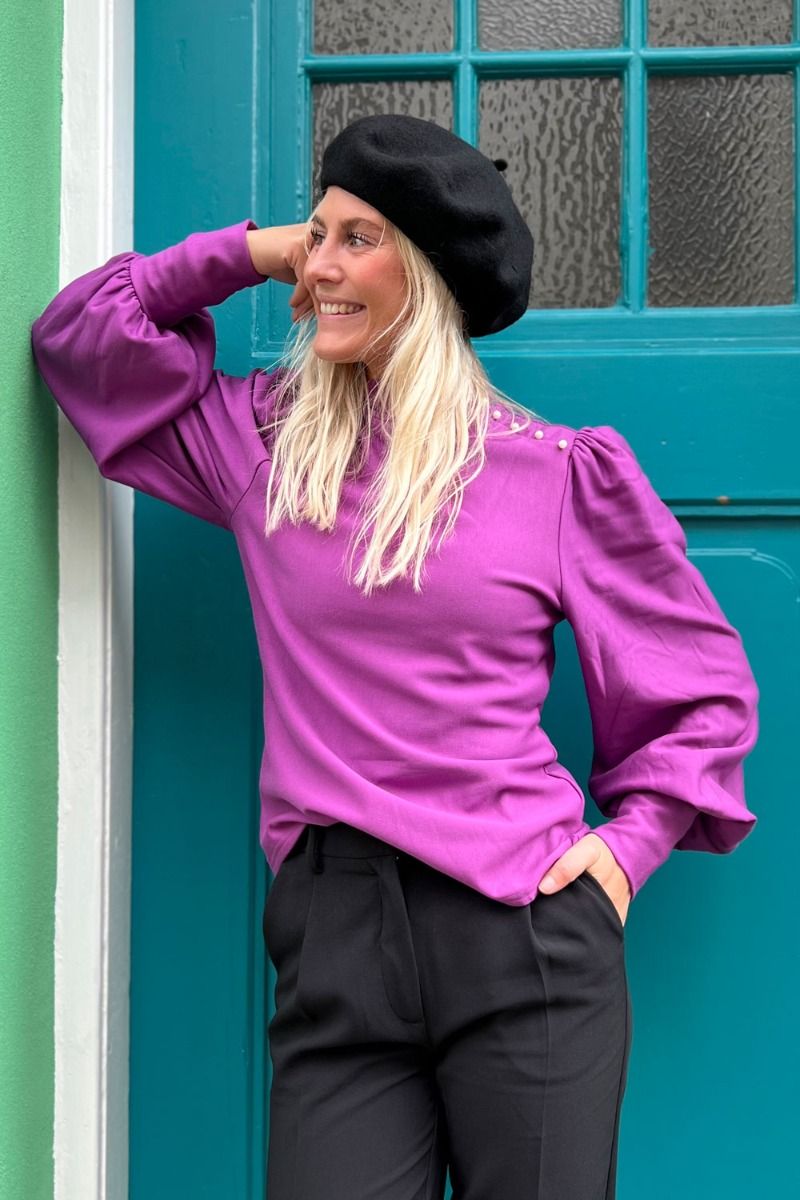 Gestuz - Bluse - RifaGZ Button Blouse - Byzantium