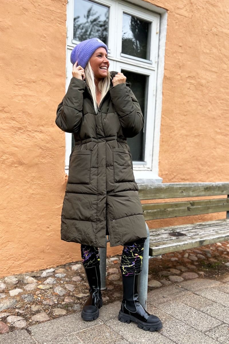 Basic Apparel -Jakke - Dagmar Jacket Long - 210 Dark army