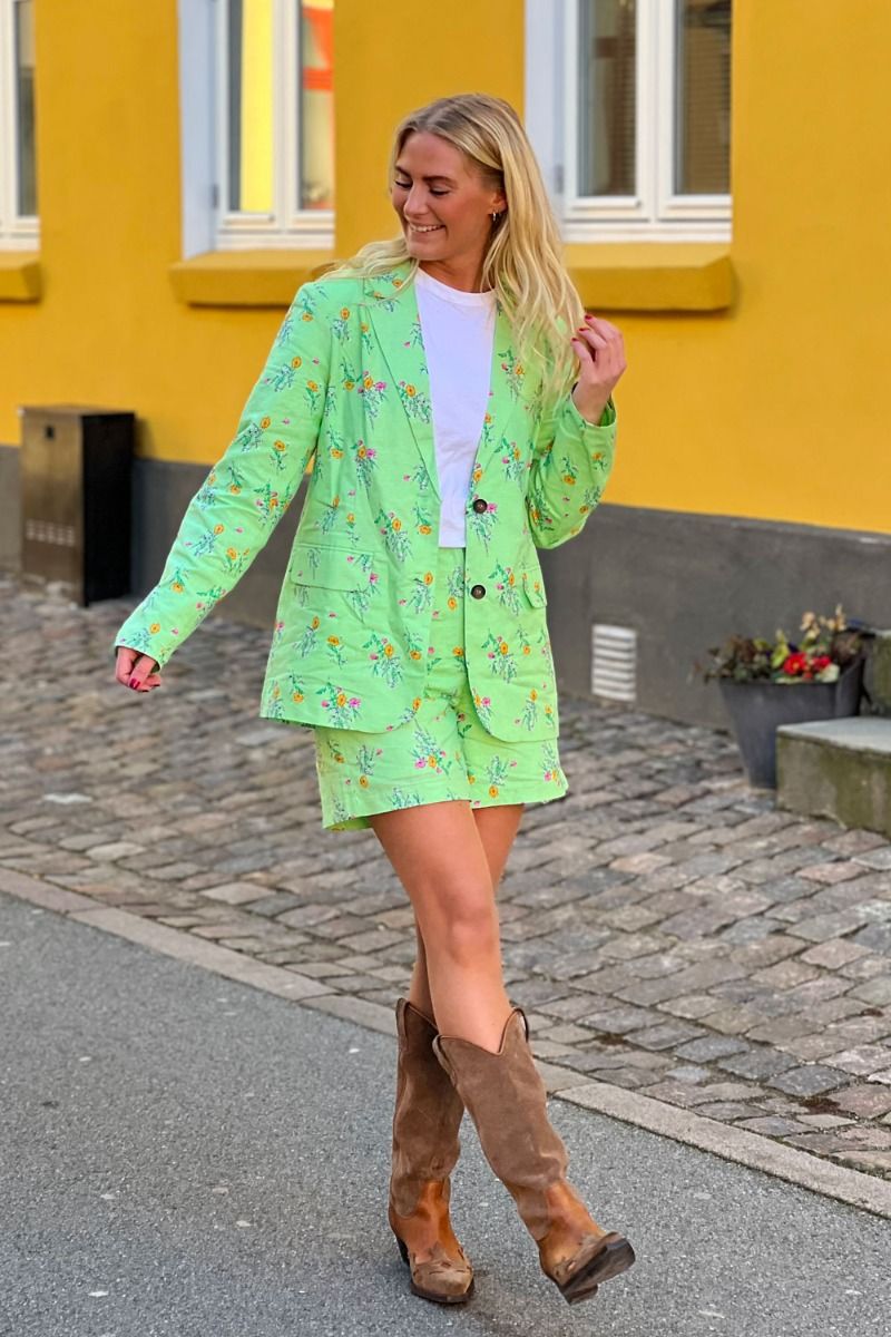 Y.A.S - Blazer - YAS Meadowfield LS Blazer - Opaline Green