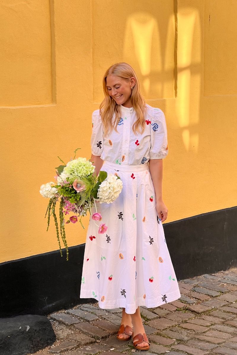 Nümph - Nederdel - Valentine Skirt - Bright White