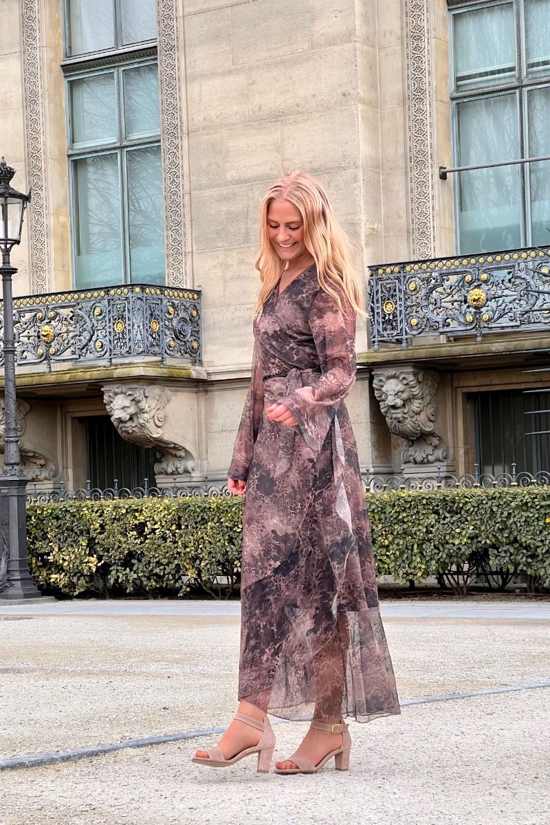 Loved by Lykke - Kjole - Lovely Long Dress - Brown Fall