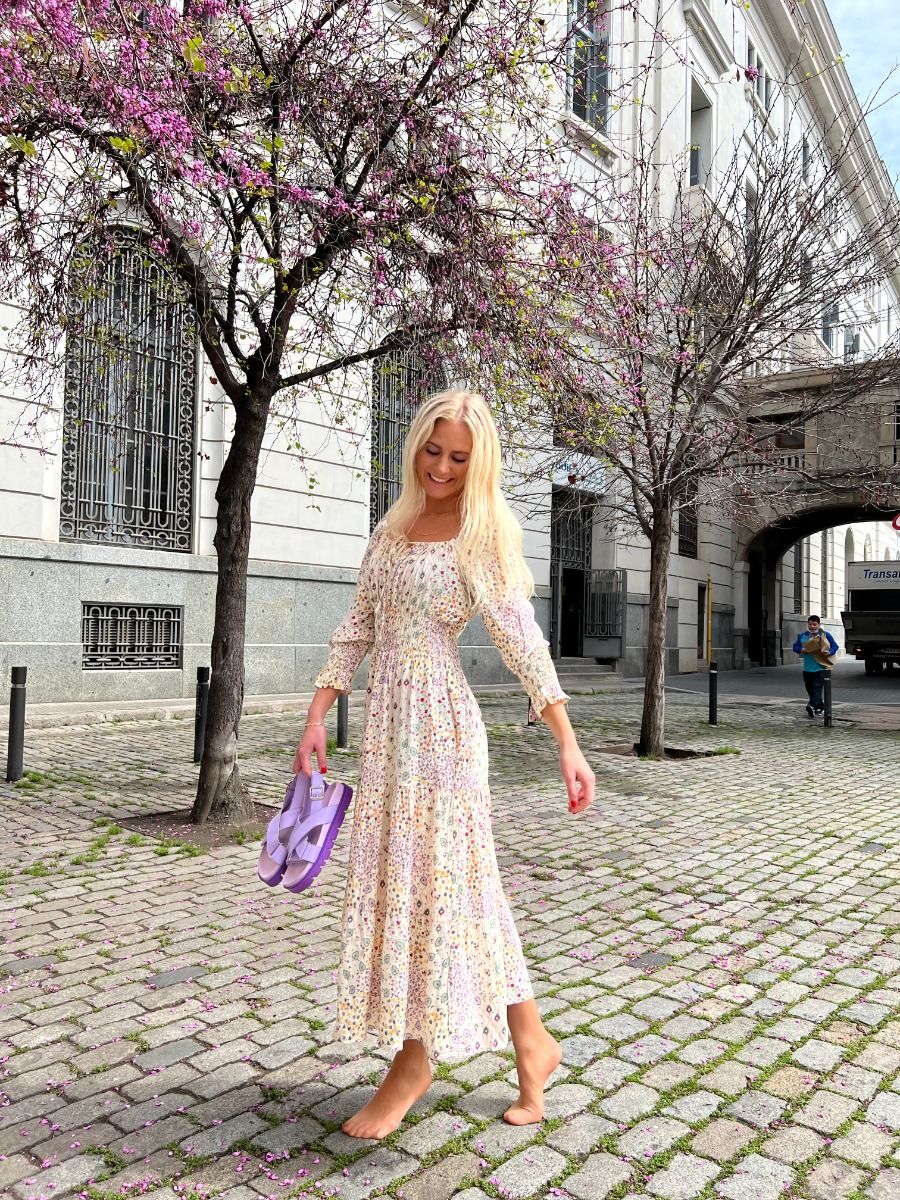 Y.A.S - Kjole - YAS Suzanne LS Long Dress - Eggnog 