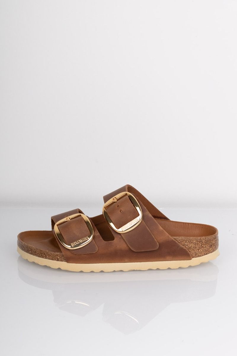 Birkenstock - Sandal - Arizona Oiled Leather Big Buckle - Cognac