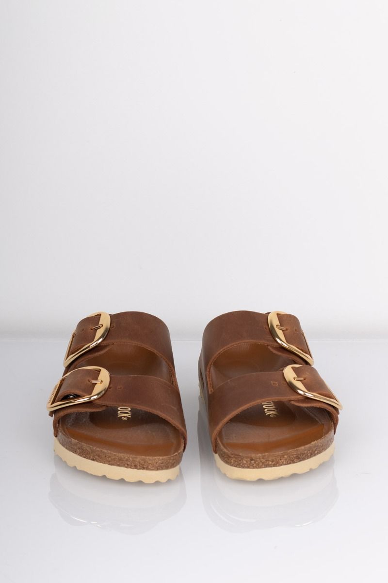 Birkenstock - Sandal - Arizona Oiled Leather Big Buckle - Cognac