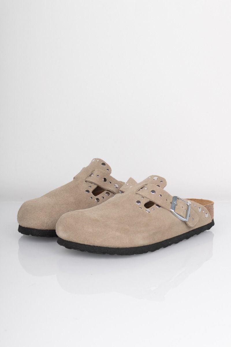 Birkenstock - Sko - Boston Rivet LEVE - Taupe