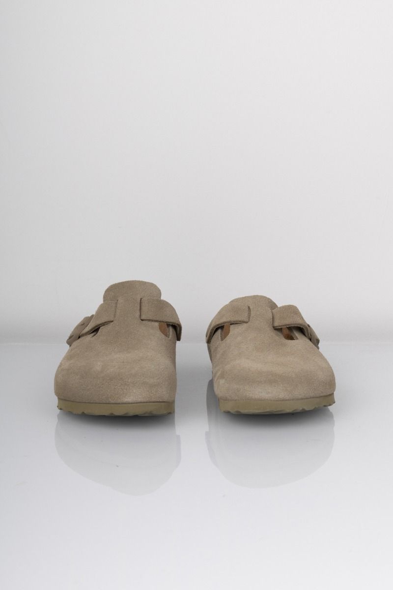 Birkenstock - Sko - Boston Suede Leather - Faded Khaki