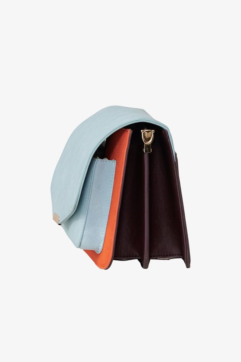 Noella - Taske - Blanca Multi Compartment Bag - Plum/orange/skyblue