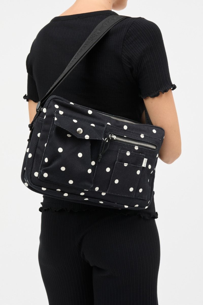 Mads Nørgaard - Taske - Boutiqno Cappa Art Bag - Dot Aop Black (Levering midt april)