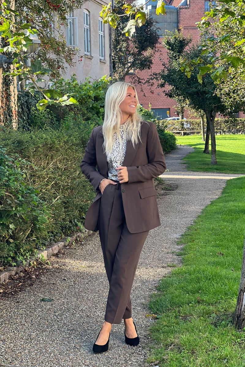 Bruuns Bazaar - Blazer - CindySus Frida Blazer - Seal Brown