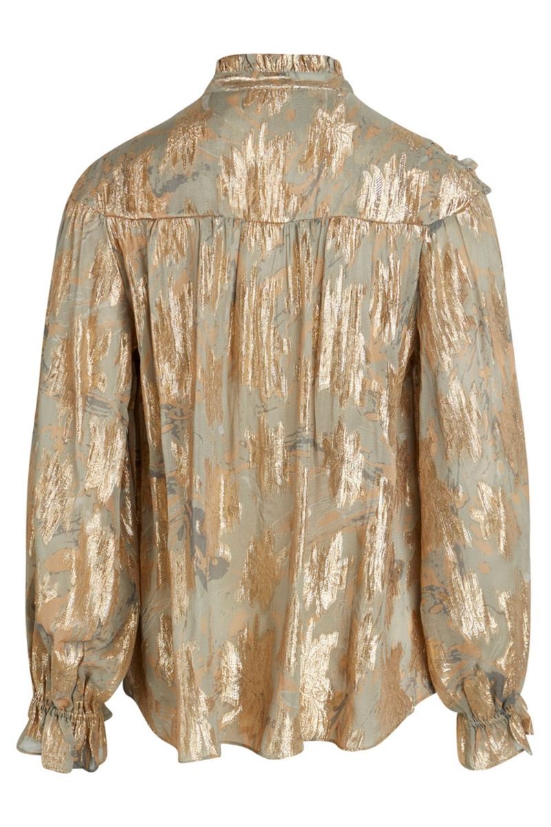 Bruuns Bazaar - Bluse - Hollyhock Betty Blouse - Marble