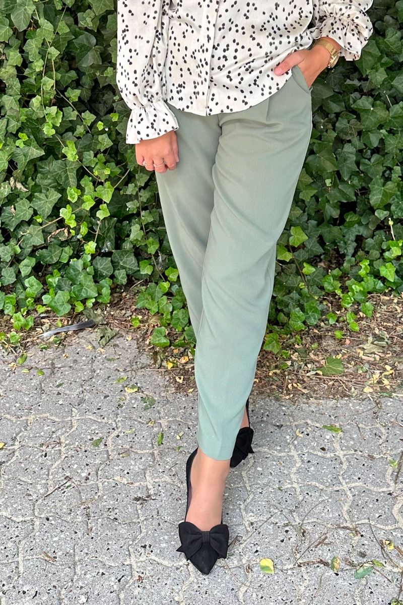 Bruuns Bazaar - Bukser - CindySus Dagny Pants - Sea Green