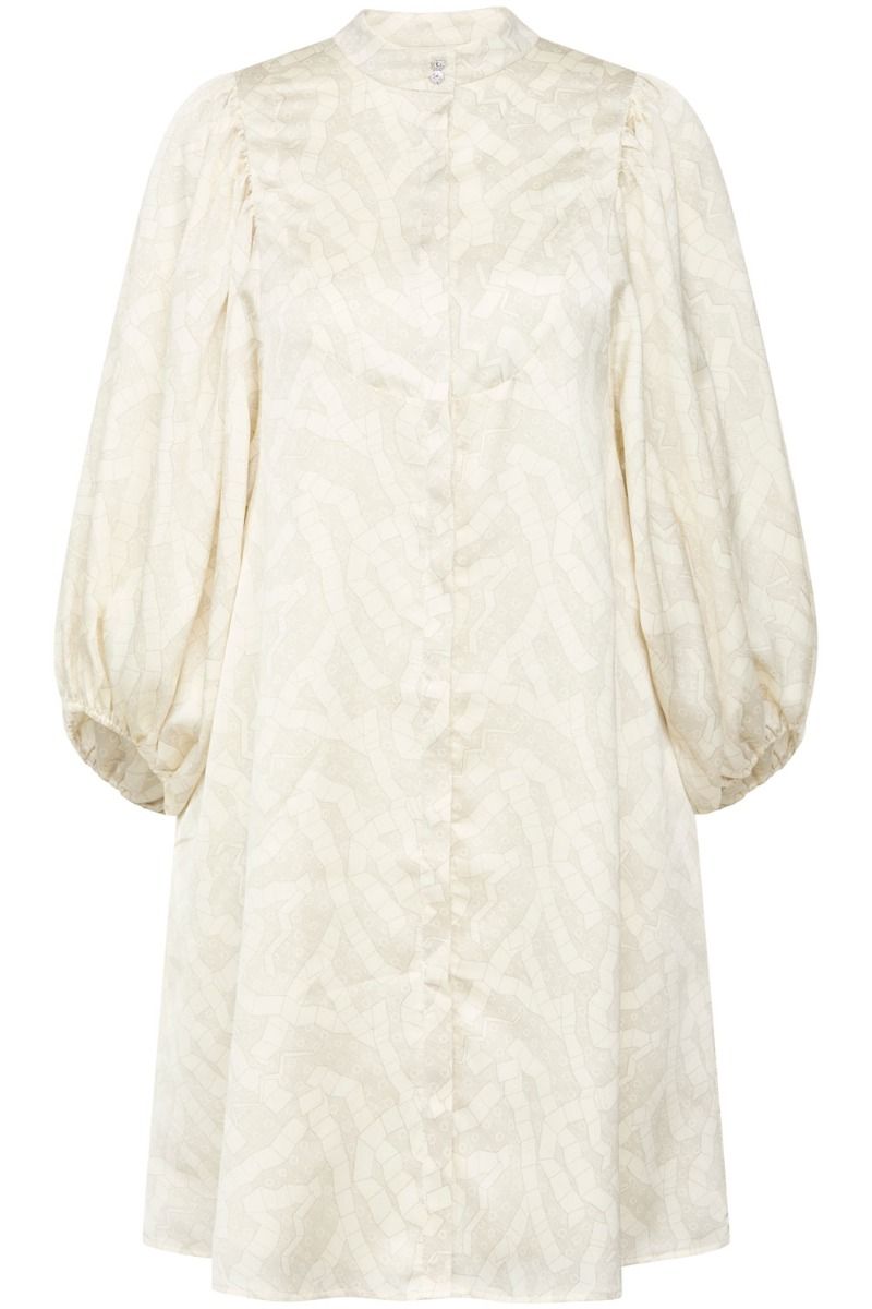 Bruuns Bazaar - Kjole - Acacia Sarias Dress - Light Square Print