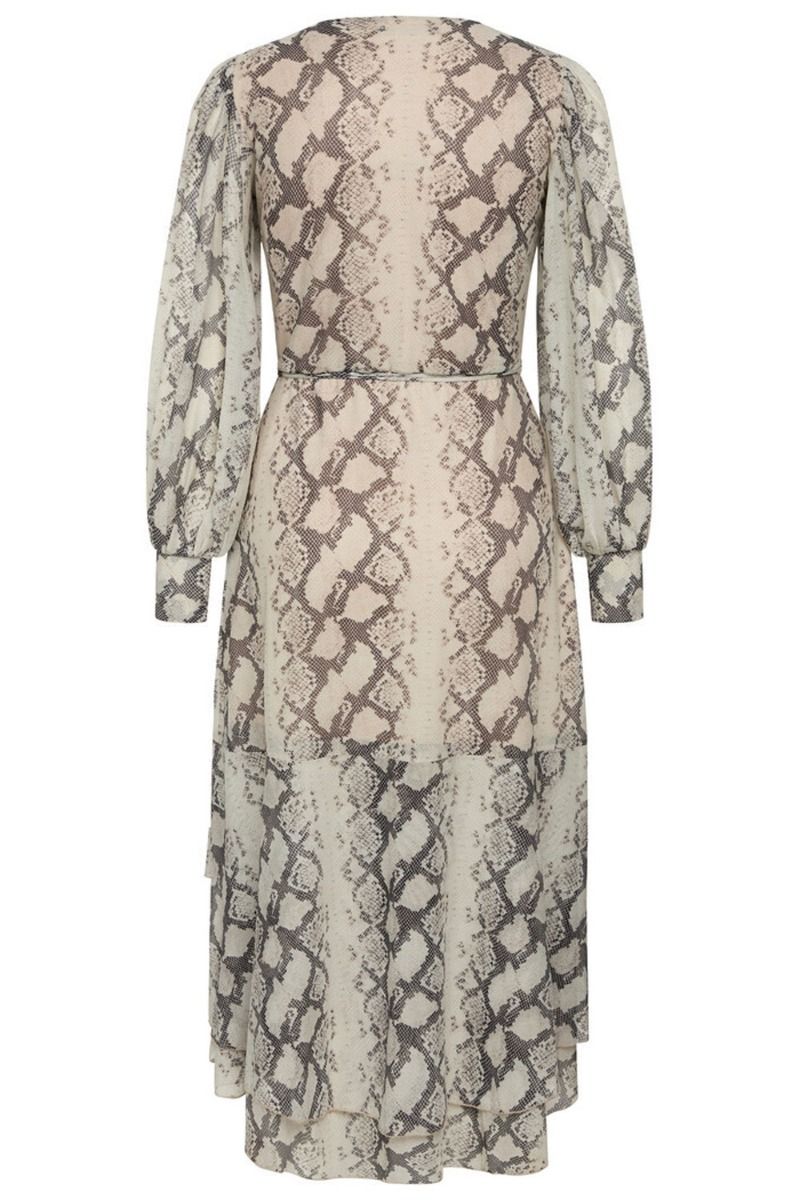 Bruuns Bazaar - Kjole - Phlox Nora Dress - Light Snake Print