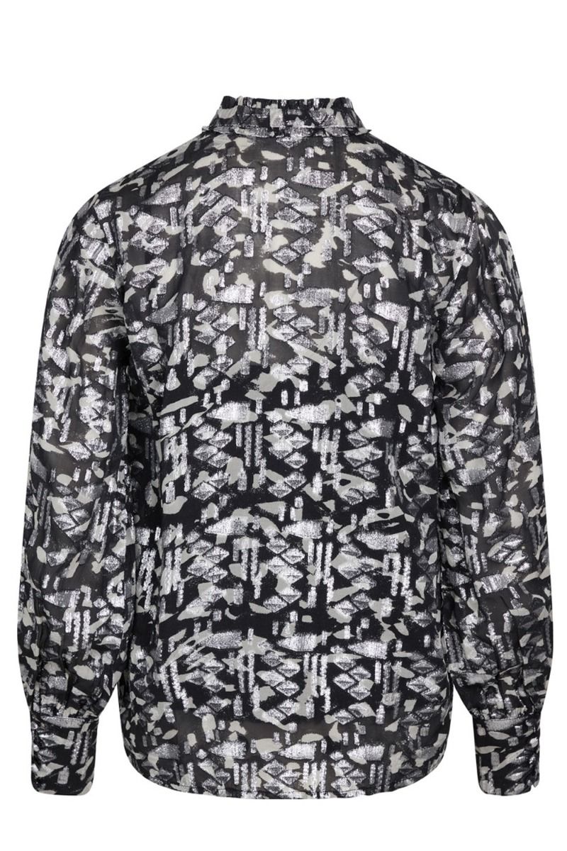 Bruuns Bazaar - Skjorte - Geranium Ava Shirt - Black Print 