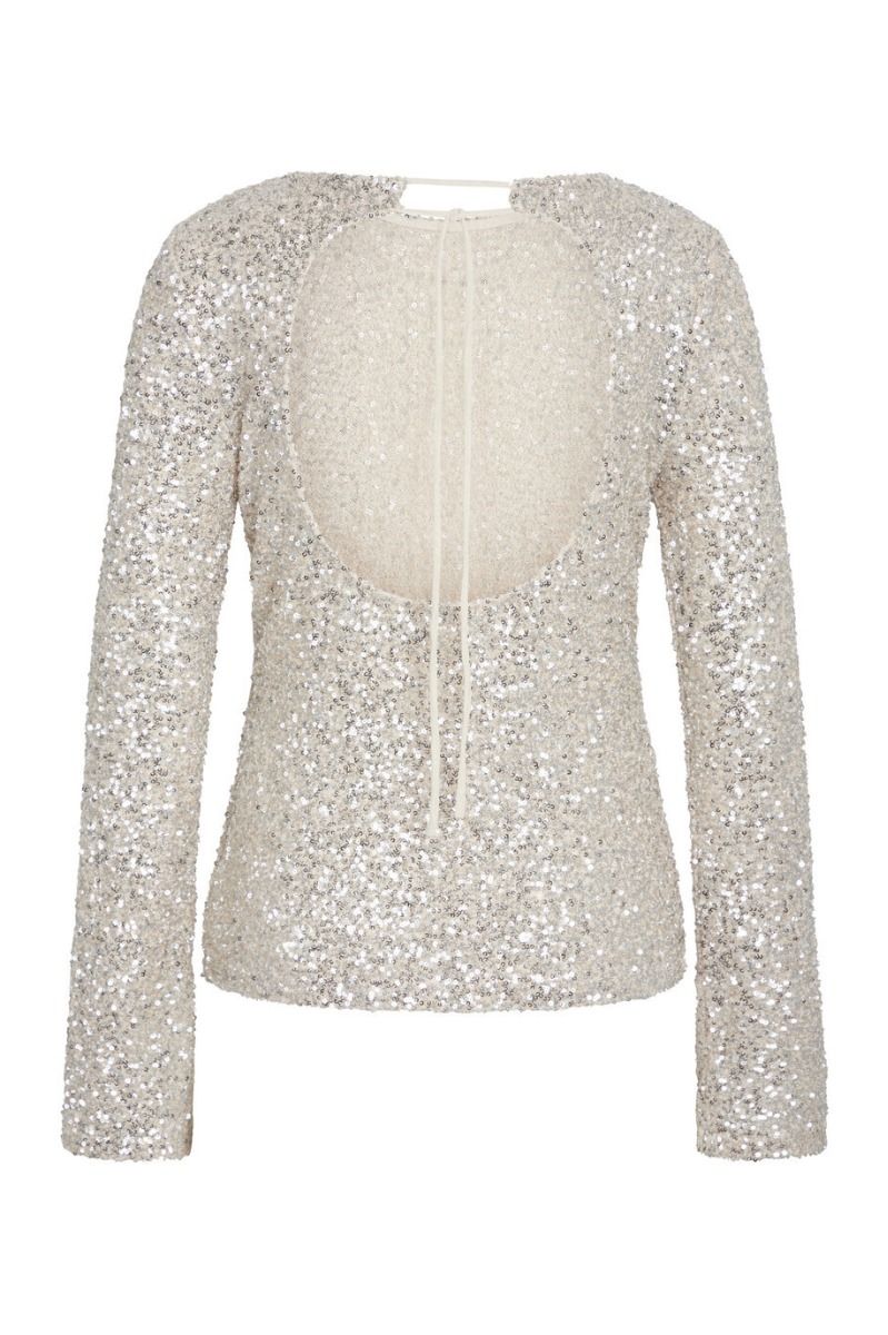 Bruuns Bazaar - Bluse - Women AraluBBEllias Blouse - Beige/Silver