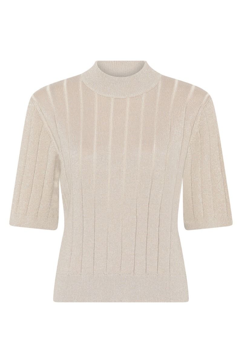 Bruuns Bazaar - Strik - Women AnemonesBBGlady Knit - Sand With Lurex