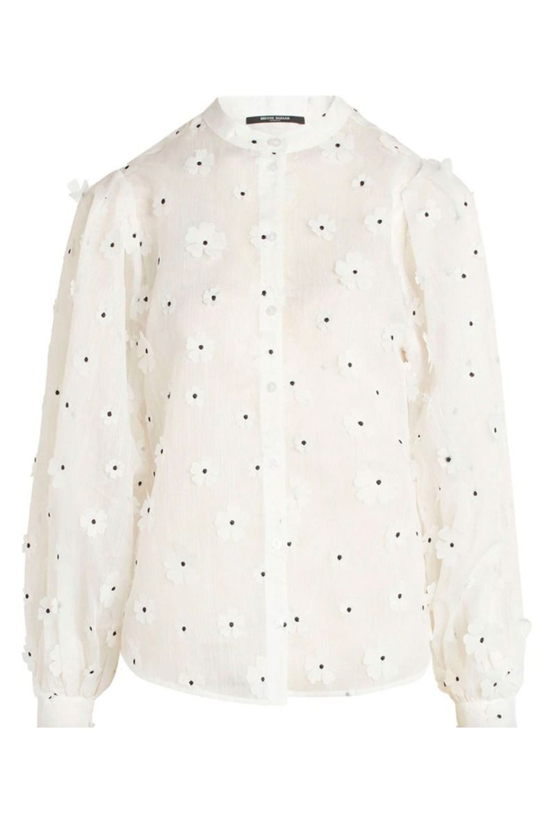 Bruuns Bazaar - Bluse - Linnea Noa Shirt - Snow White