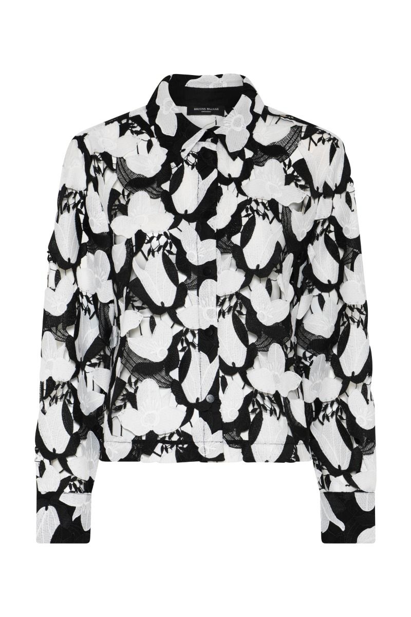 Bruuns Bazaar - Skjorte - Women BellflowerBBFeruze Shirt - Black/White