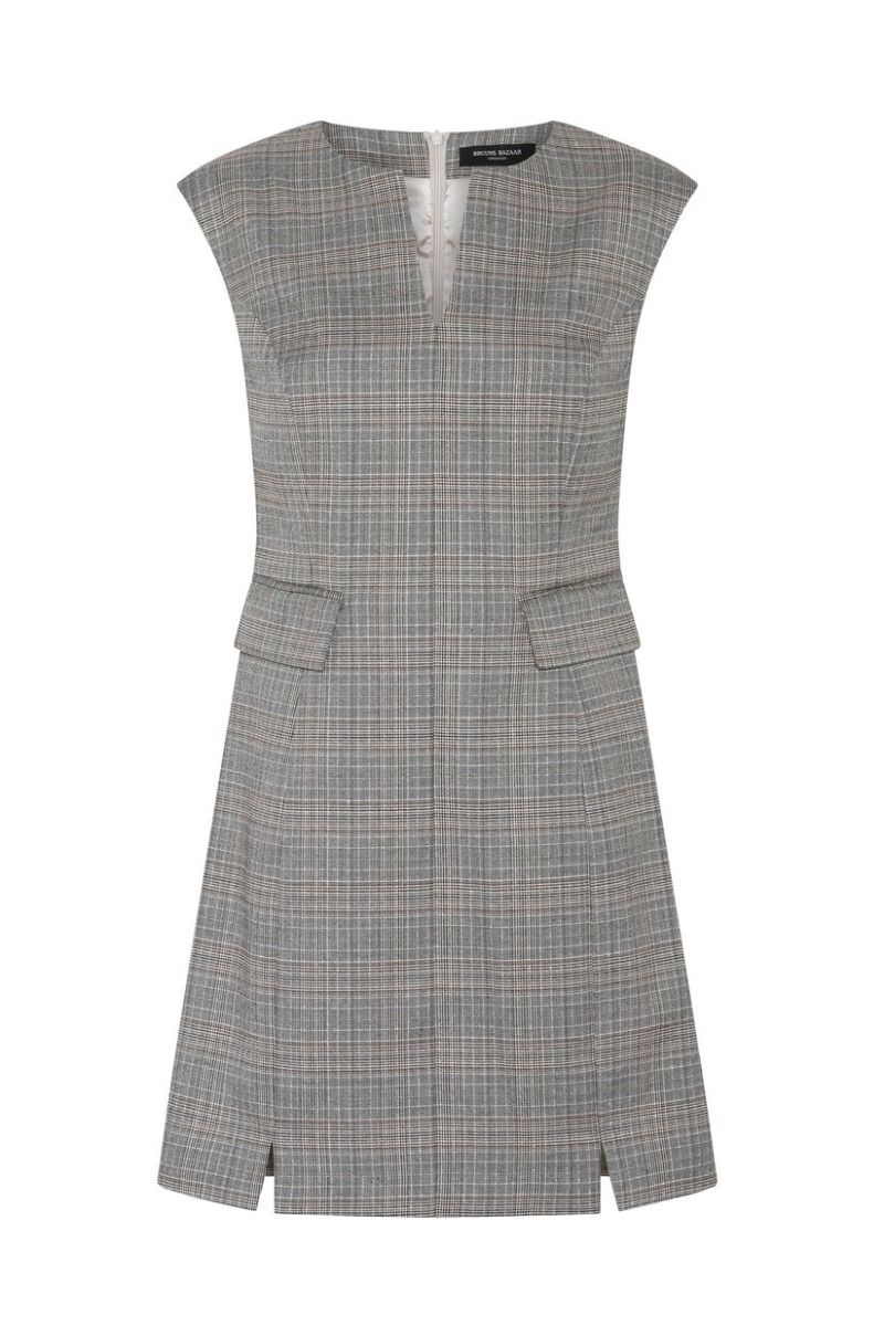 Bruuns Bazaar - Kjole - Women IpomoeaBBLenesa Dress - Brown Check