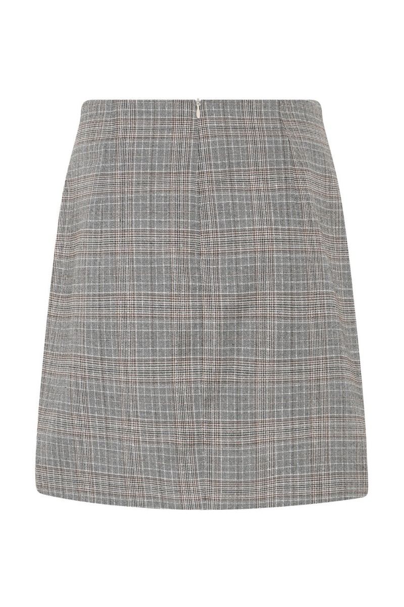 Bruuns Bazaar - Nederdel - Women IpomoeaBBMaina Skirt - Brown Check