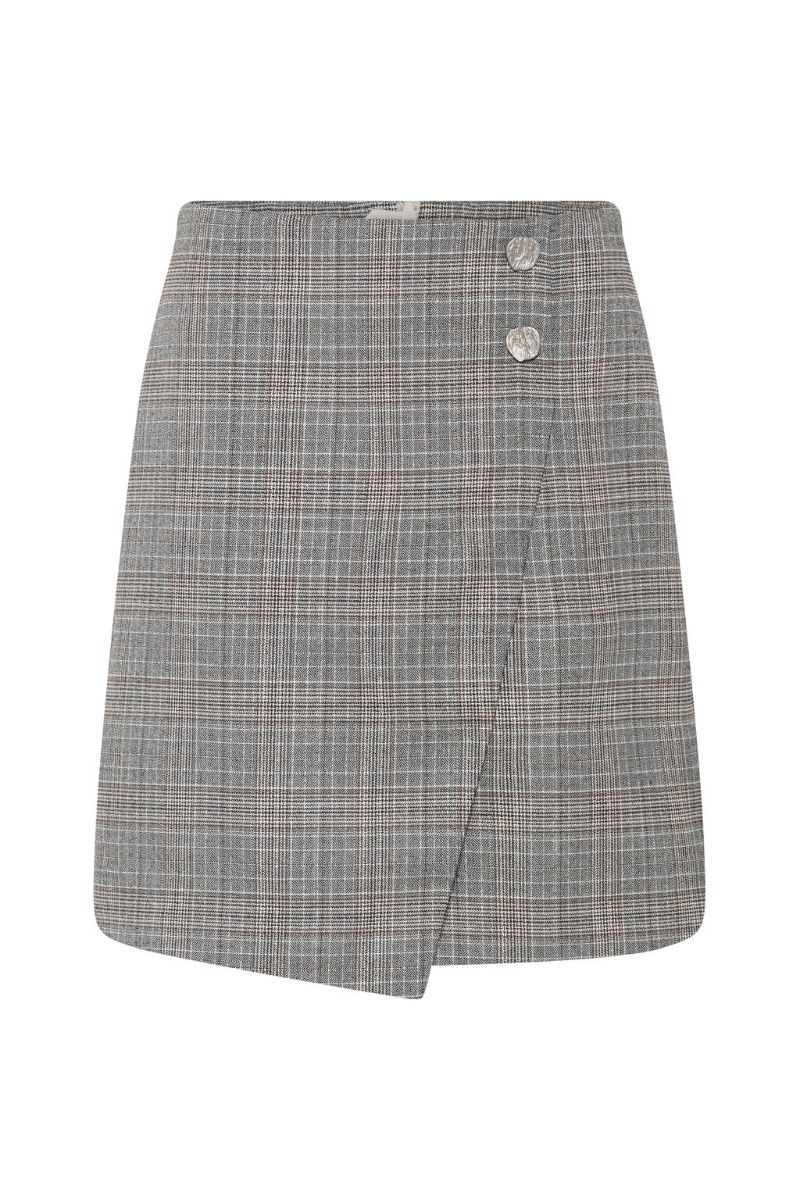 Bruuns Bazaar - Nederdel - Women IpomoeaBBMaina Skirt - Brown Check