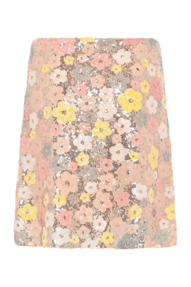Bruuns Bazaar - Nederdel - Women AlternifoliusBBJoannas Skirt - Multi Flower Sequins