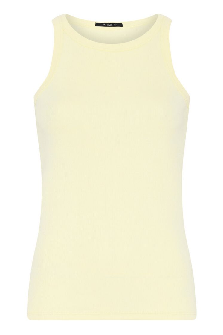 Bruuns Bazaar - Top - Women KatyBB Rib Tank Top - Tender Yellow