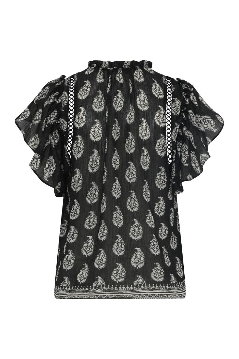 Bruuns Bazaar - Top - Women DuscleBBSabina Top - Black/Cream