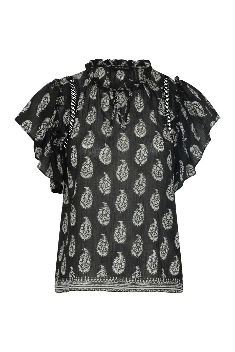 Bruuns Bazaar - Top - Women DuscleBBSabina Top - Black/Cream