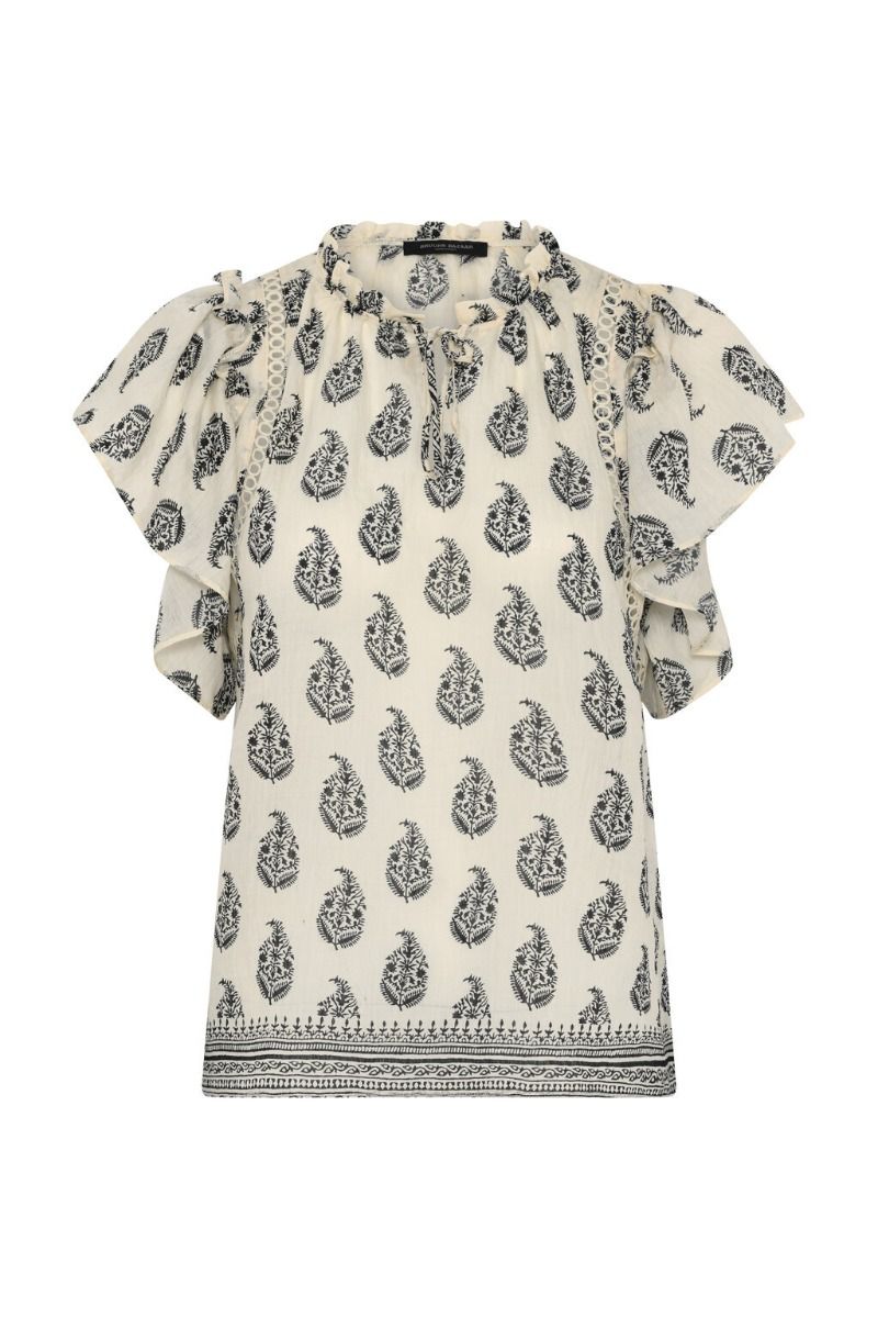 Bruuns Bazaar - Top - Women DuscleBBSabina Top - Cream/Black