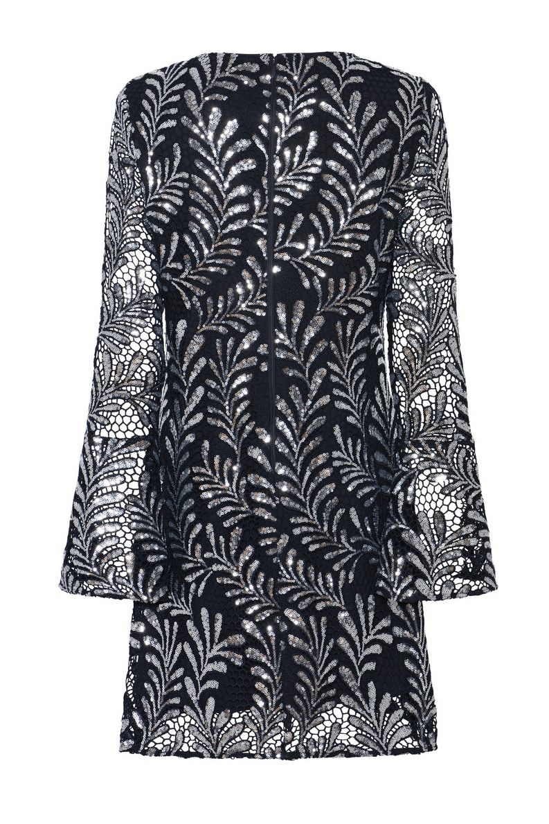 Bruuns Bazaar - Kjole - Women Kumarahou BB Xia Dress - Dark Blue Silver