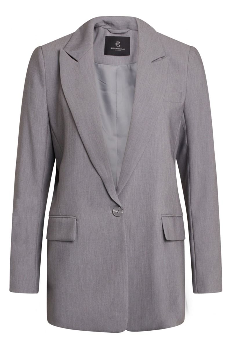 Bruuns Bazaar - Blazer - CindySus Frida Blazer - Grey Melange