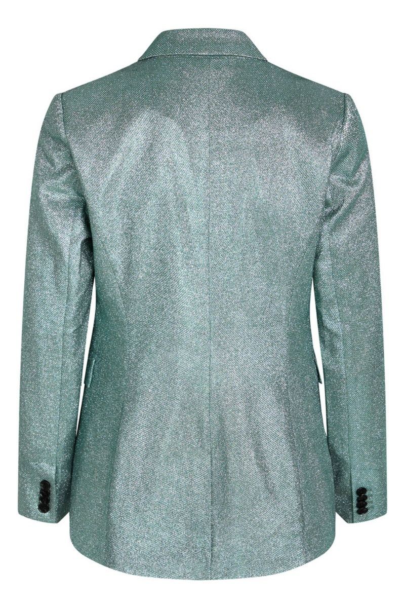 Bruuns Bazaar - Blazer - Feverfew Sille Blazer - Frosty Spruce