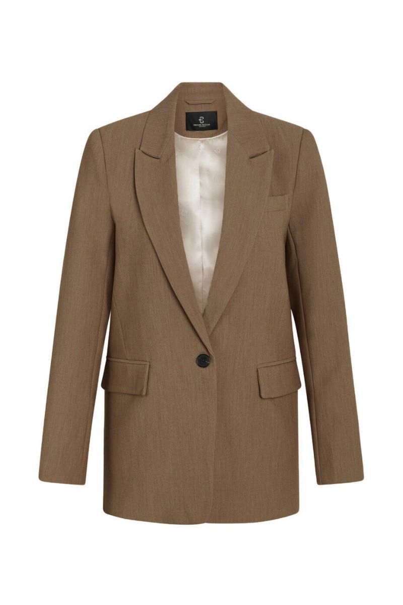 Bruuns Bazaar - Blazer - Women CindySus BB Frida blazer - Shitake Melange